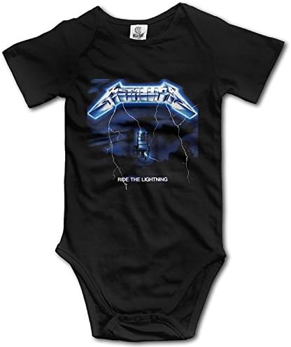 Neimosack Unisex Baby Metallica Ride The Lightning Album T Shirt Bodysuit Onesies Rompers