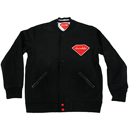 Chocolate Skateboard Jacket Coat Diamond Colab Black Size Small