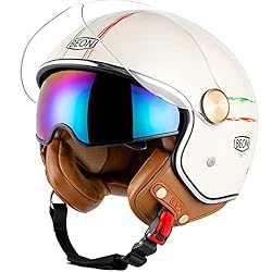 Open Face Motorcycle Helmet with Wind Anti-Scratch