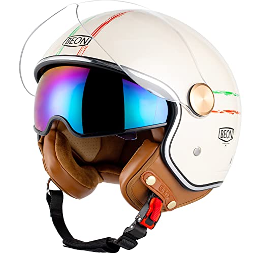 Open Face Motorcycle Helmet with Wind Anti-Scratch