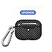 Compatible with AirPods Pro Case, Ultra Thin 360°Full Body Protective Shockproof Shockproof Wireless Charging Earbuds Cover Skin Headset Case Cover Black