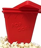 Microwave Popcorn Popper - No Oil Required- 1.5 Quart Silicone Popcorn Maker & Bowl by Kentone