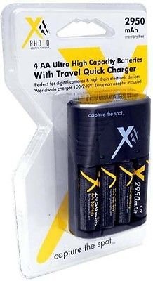 AA Charger+ 4 Batteries for Canon NB4-300 NB4300, Canon SX110, Canon SX150 IS SX120, Canon SX130, Canon A800