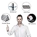 No Soliciting Sign for Door - Metal Signs for House Business and Office Wall - Weather Resistant Aluminum with Strong Self Adhesive (2 Pack, Black 7×2 inches)