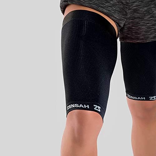 Zensah Thigh Compression Sleeve Hamstring Support, Quad Compression