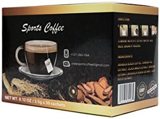 Instant Sports Coffee Packets-smooth taste of 100% Arabica Black coffee-30 servings