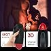2019 New Electric Male Masturbator Cup with Automatic Induction and 10 Powerful Vibrations Modes, Fondlove 3D Realistic Texture Heating Blowjob Stimulator for Men Masturbation Oral Sex Pleasure