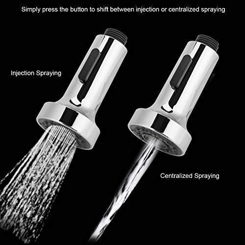 Portable Pull Out Kitchen Faucet Spray Head Replacement Part - 2 Sprayer Settings Shower Head Water Tap Spray Head for Kitchen Bathroom Mixer Tap,Standard G1/2