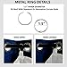 DriftAway Thermal Insulated 100 Percent Darkening Blackout Curtain Liner 2 Panels Each Liner Size 50 Inch by 80 Inch Rings Included Off White Panel