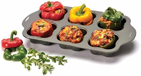 Sunnyfly 1072 Nonstick Stuffed Pepper Veggie Muffin Baking Pan