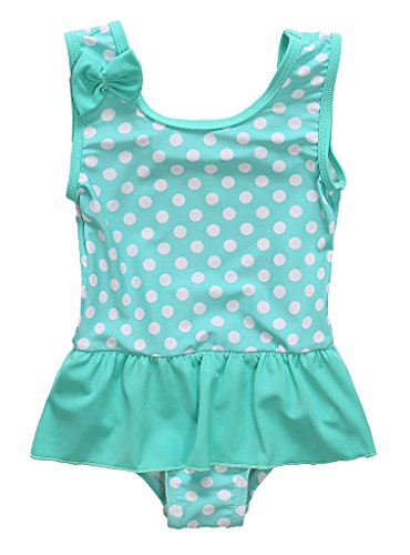 Attraco baby girls bathing suit one piece swimwear bowtie swimsuit 12 18 months