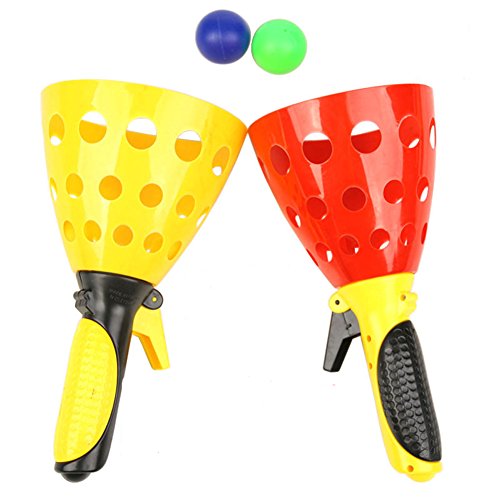 Outdoor Launch & Catch Game Fun Air Scoop Ball Toy Set one Pair with