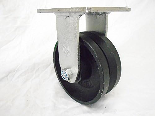 5" X 2" Rigid Caster 7/8" V-groove Iron Steel Wheel 900 Lbs