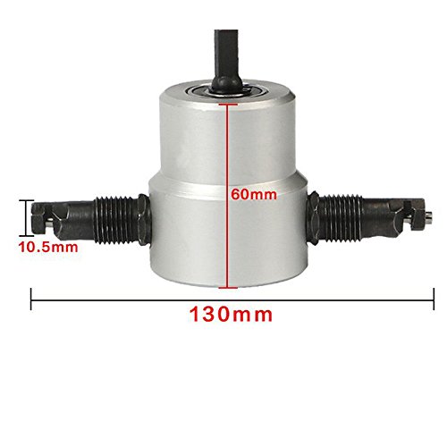 WXLAA Multi Function Metal Cutting Double Head Drill Ultimate Nibbler Saw Tool Cutter