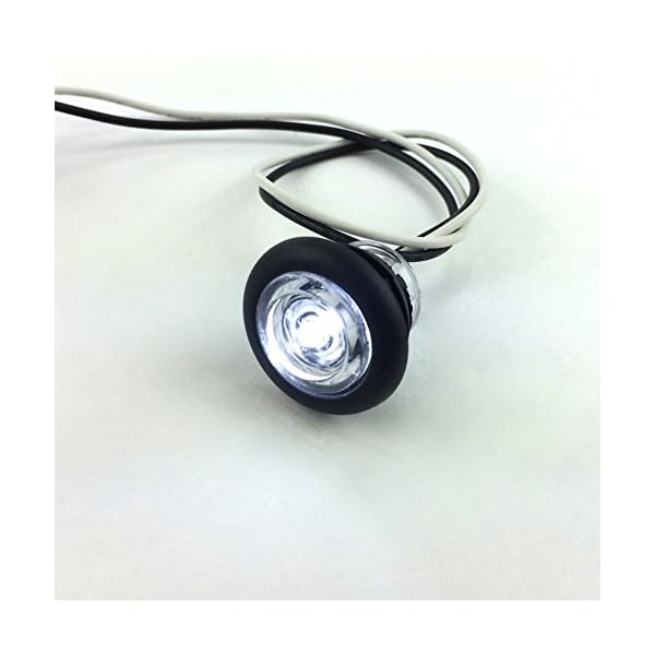10-NEW-RecPro-34-RV-MARINE-BOAT-INTERIOR-WHITE-ROUND-LED-ACCENT-LIGHTS-IP65-RECESSED-MOUNT-12v