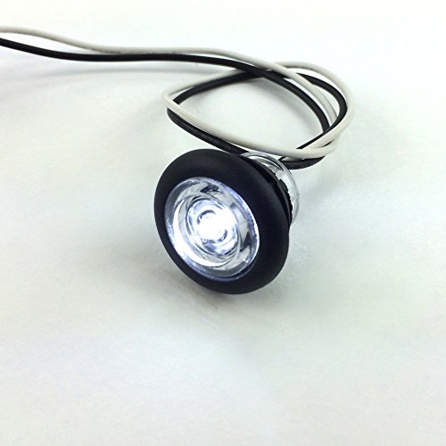 10 NEW RecPro 3/4" RV MARINE BOAT INTERIOR WHITE ROUND LED ACCENT