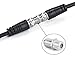 ViewTV Coaxial Cable RG59 Coax Cable with Coax Coupler Female Type Connectors for TV Antenna Audio Modem Satellite Receiver Black Coax Cable 25 Feet