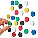 Scribble 24 Pack Fridge Magnets, Whiteboard Magnets, Magnets for Whiteboards, Refrigerator Magnets, Colourful Round Magnets for Notice Board, Schools, Classrooms, Home, Office & Lockers.