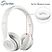 Senitek Solo2 / 3 Replacement Ear Cushion Set (Pair) Designed for Beats Solo2 / Solo3 Wireless Headphone (White)