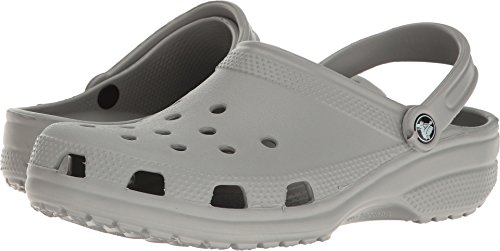 crocs Unisex Classic Clog,  Light Grey, 16 US Men / 18 US Women
