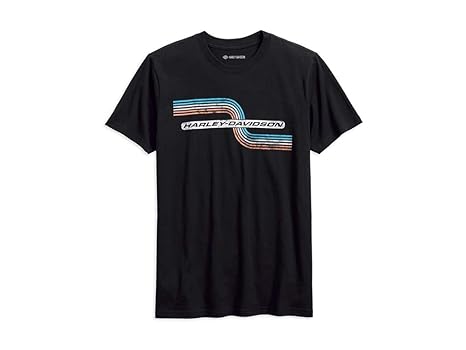 Harley Davidson T- Shirt Retro Tank Stripe