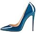 MONICOCO Women's Stiletto Heel Plus Size Shoes Pointed Toe Pump for Wedding Party Dress