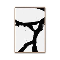 Framed Canvas Wall Art Abstract Color Block Canvas Prints Home Artwork Decoration for Living Room,Bedroom - 16x24 inches