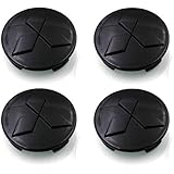 Infinit-Deal 4PCS 60mm Car Wheel Center Caps Hub Caps RIM Cover Emblems For Mitsubishi Replacement Styling Auto Accessories (Black)
