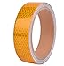 Qomovo DOT High-Intensity Yellow Reflective Tape Conspicuity Safety Warnning Adhesive Tape(1in x 15ft)