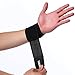 HURMES Wrist Brace - Compression Strap Support for Men Women Arthritic Pain Relief, Weak and Sore Wrists, Sports Injury Rehabilitation - Premium Wrist Band for Working Out - Single (Black)