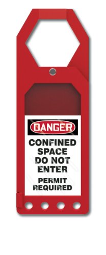 Accuform TSS912 Plastic Secure-Status Tag Holder, Default Legend "Danger CONFIN…