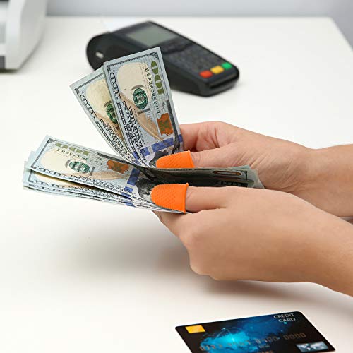 20 Pieces Rubber Fingers Tip Finger Pad Grip Reusable Finger Cover Protector for Money Counting
