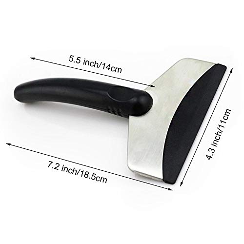 JSCARLIFE Icebox Ice Scraper Freezer Frost Shovel for Refrigerator with Deluxe Plastic Blade