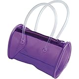 Neon Purple Plastic Purse