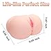 Masturbator Sex Doll with Big Ass Tight Canals for Men Masturbation Vagina Anal Sex, 3D Realistic Male Masturbator with Soft Material Dual Ends for Stimulating Suction (11LB)