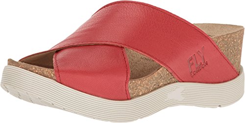 FLY LONDON Women's Wary897Fly Scarlet Mousse Shoe