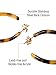 Jetec Acrylic Resin Earrings for Women Tortoise Shell Hoop Earring Mottled Bohemian Drop Dangle Statement Fashion Round Circle Lightweight