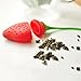 Leegoal Super Cute Fantastic Strawberry Design Silicone Tea Infuser Strainer Teapot Teacup (Red)