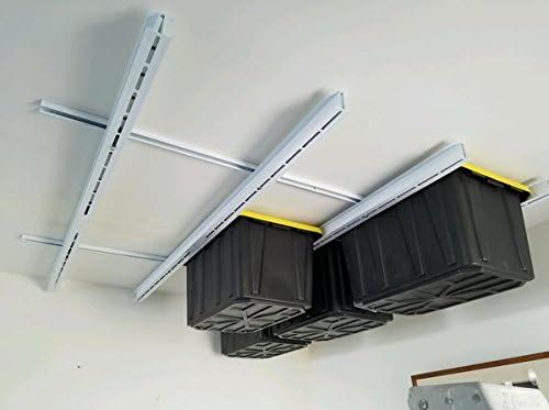 Rack N Rail - Over Head Garage Storage; Overhead Shelving. Store Bins, Totes, Boxes, Etc... Out of your Way