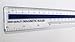 12 inch / 30 cm Magnetic Plastic Transparent Ruler - Pack of 5 by YOSOGO
