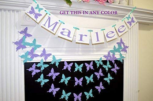 Amazon Com Butterfly Children Name Banner Children Names Sign