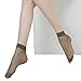 CHARHODEN 12 Pairs Women's Ankle High Soft Crystal Silky Socks (Gray)