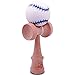 White & Blue Baseball Kendama and Extra String