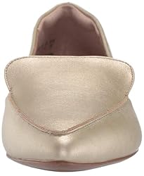 Amazon Essentials Women's Loafer Flat, Gold, 13