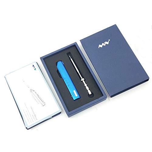 NovelLife 65W Mini TS100 Electric Soldering Iron Kit,Adjustable Temperature,Programmable STM32 Chip,Digital OLED Screen Display with TS B2 Solder Tip,Power Supply,XT60 Power Cord (Blue BC2 Tip)