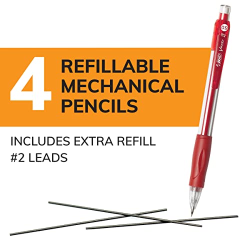 BIC Velocity Strong Lead Mechanical Pencils, With Colorful Barrel