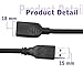 SaiTech IT 2 Pack Short Length 1 Feet USB 3.0 Extension Cable, USB 3.0 A Male to Female Extender Cable
