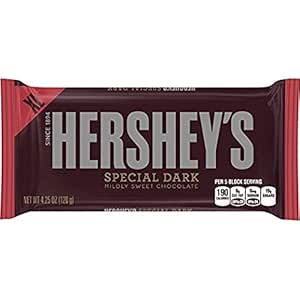 Hershey's Special Dark Mildly Sweet Chocolate XL Candy Bar - 4.25 oz. (Pack of 3)