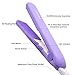 Food Bag Heat Sealer Handheld, Portable Mini Sealing Machine for Bag Food Storage, Double Smart Switches on the Side with 47 inch Separate Type Power Cable (Purple)