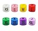 Meta-U Color-Coding Time-Saver Size Marker– Customer and Staff Can Quickly Identify Garment Size in Store – 8 Size Set (XS-4XL) /200 Pcs